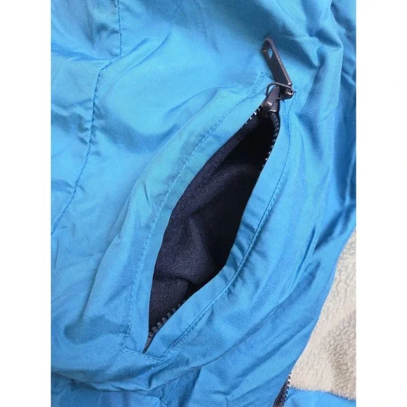 Vtg 80s Patagonia Vest Blue Fleece Nylon Shelled Synchilla Size 11/12 Women S?